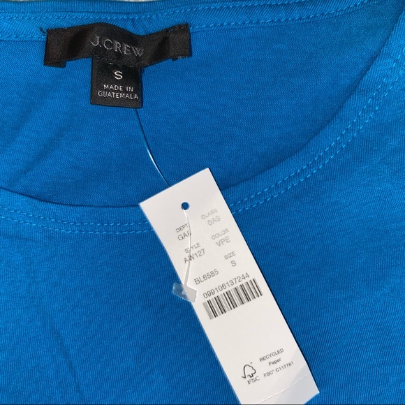 NWT J.Crew Long Sleeve Pocket Tee - Picture 7 of 7